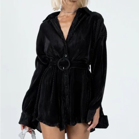 NWT Princess Polly Edena Mini Dress - Black - US 10 | Silky, Chic & Flattering ✨ - Picture 2 of 13